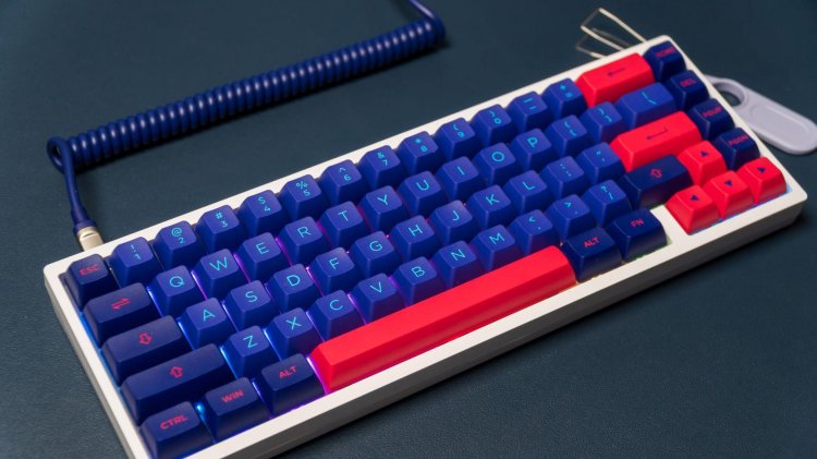 Castle keyboard Blue purple