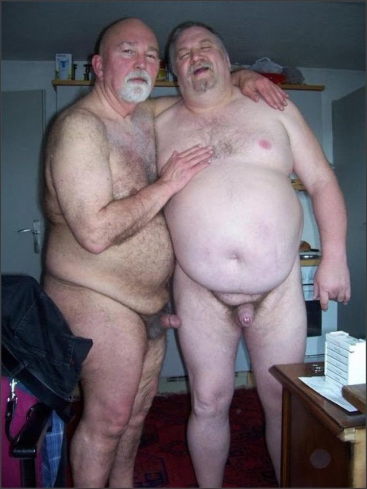 Fat naked old men