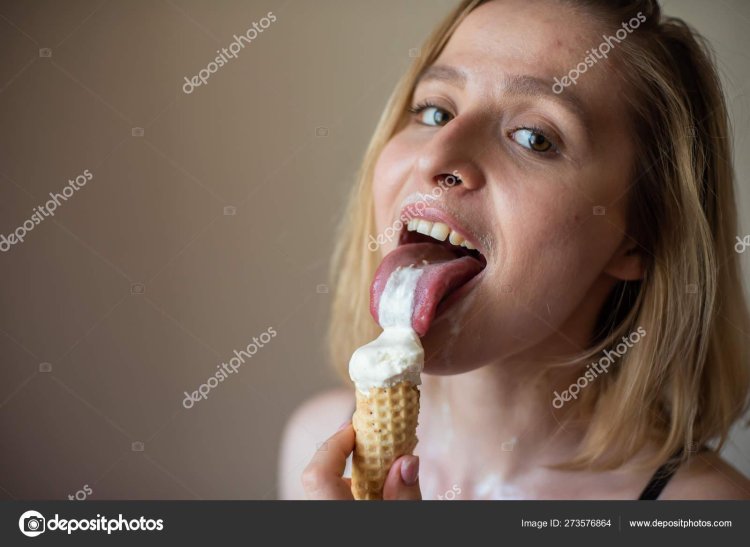 Licks ice cream