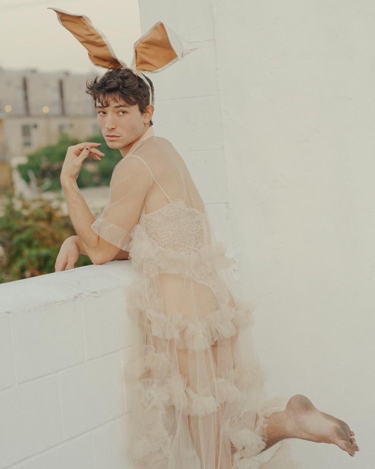 Ezra Miller in dress