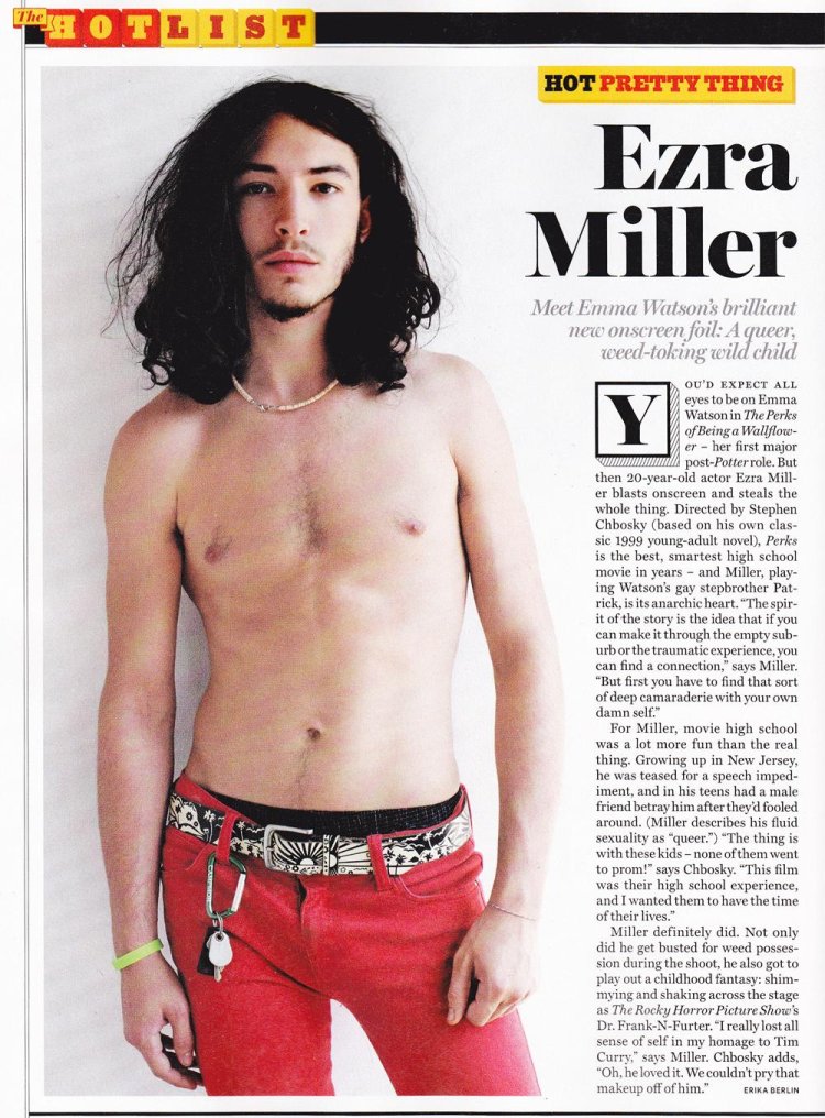 Ezra Miller torso