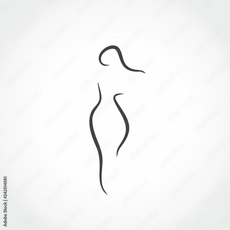 Female body as a logo picture