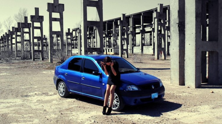 Renault Logan and Girls