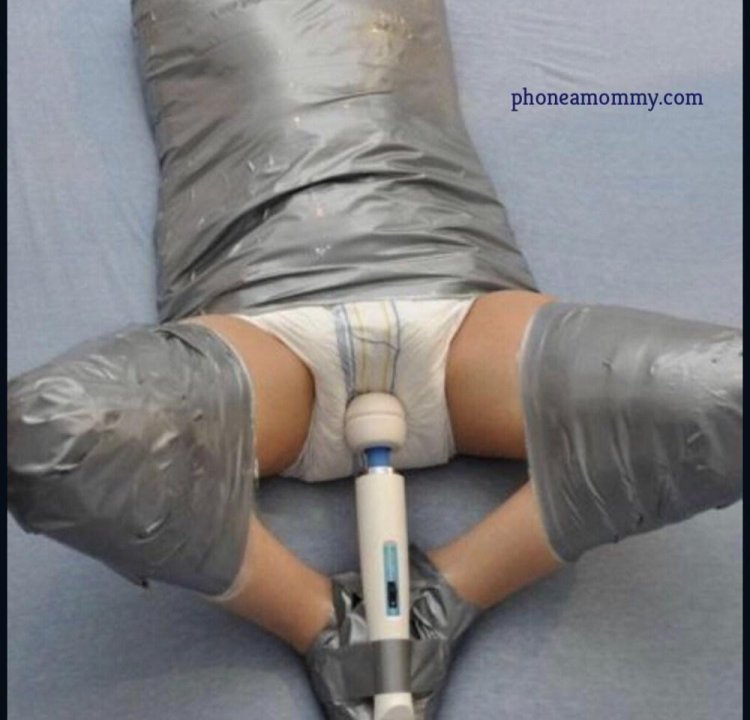 Bdsm mummification in diapers