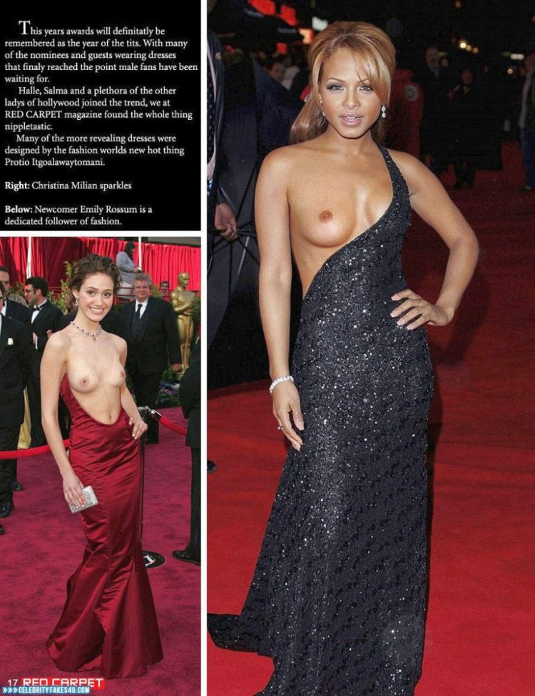 Fake Celebrities going nude on the Red Carpet