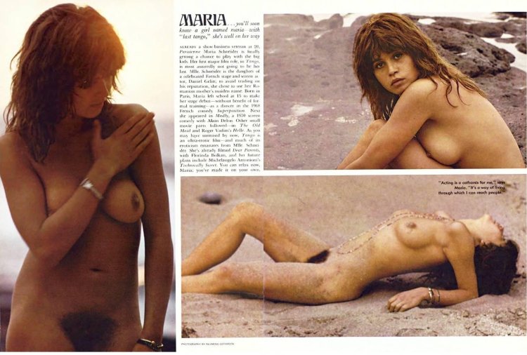 Maria Schneider in his youth naked