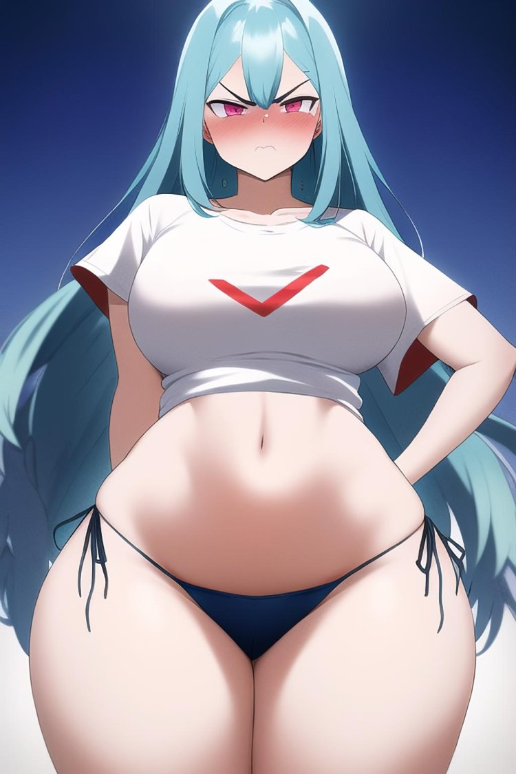 Thighs big breasts ai Generation