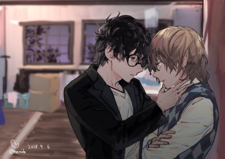 Persona 5 Akira Kurusu and mountain Akechi