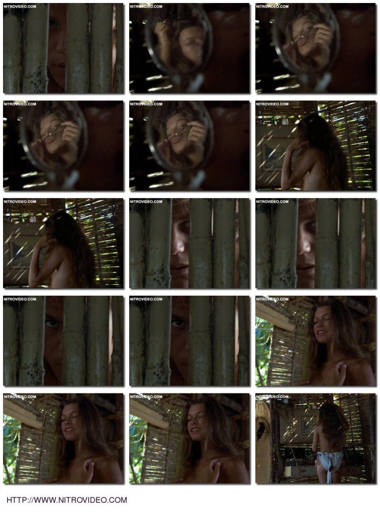 Naked Mila Yovovich in the film Blue lagoon