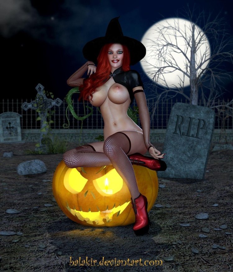 Witch with big tits
