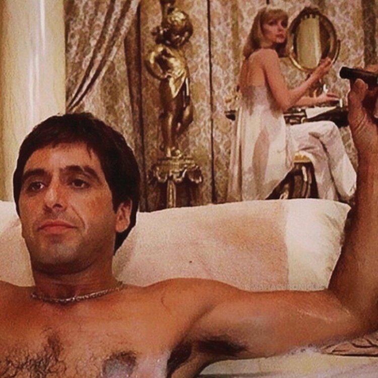 Tony Montana and Elvira