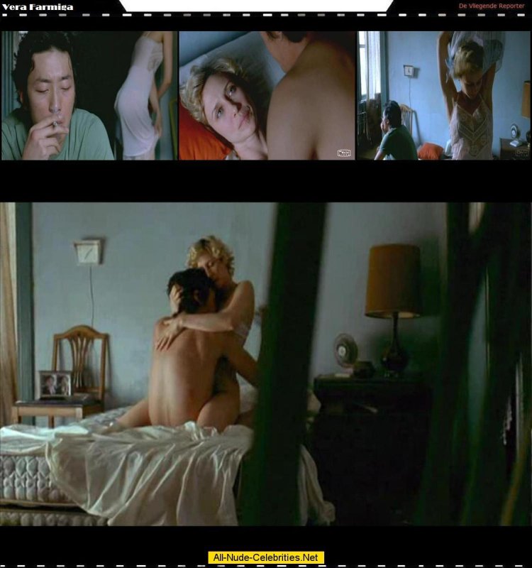 Vera Farmiga in an erotic scene