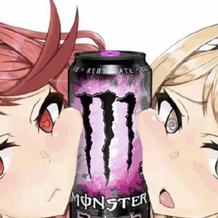 Anime Girl Monster Drink