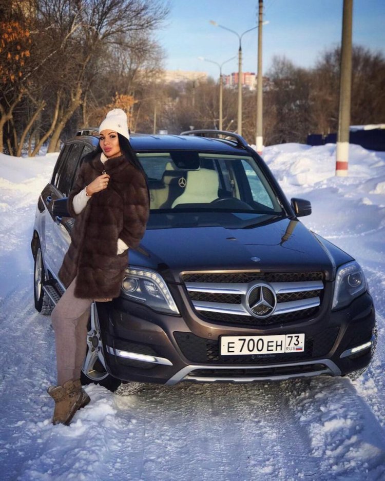 Mercedes GLK in winter