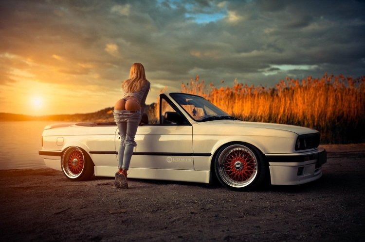 BMW e30 Cabrio stance