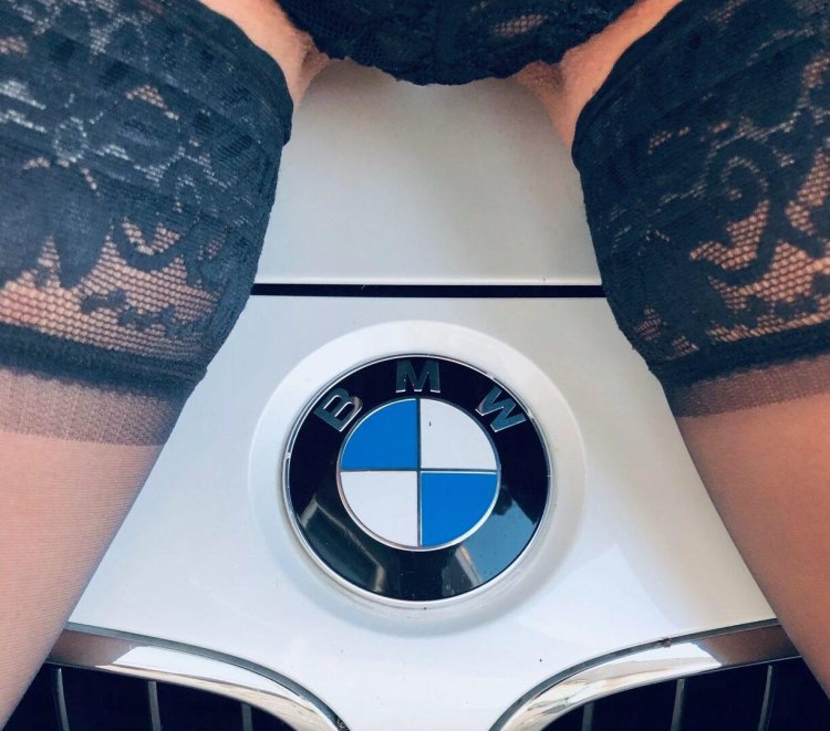 Girl and BMW