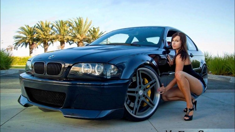 Bmw E90 and girl