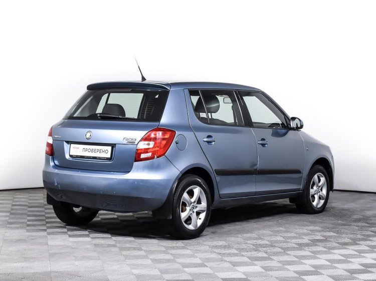 Skoda Fabia of Blue Color