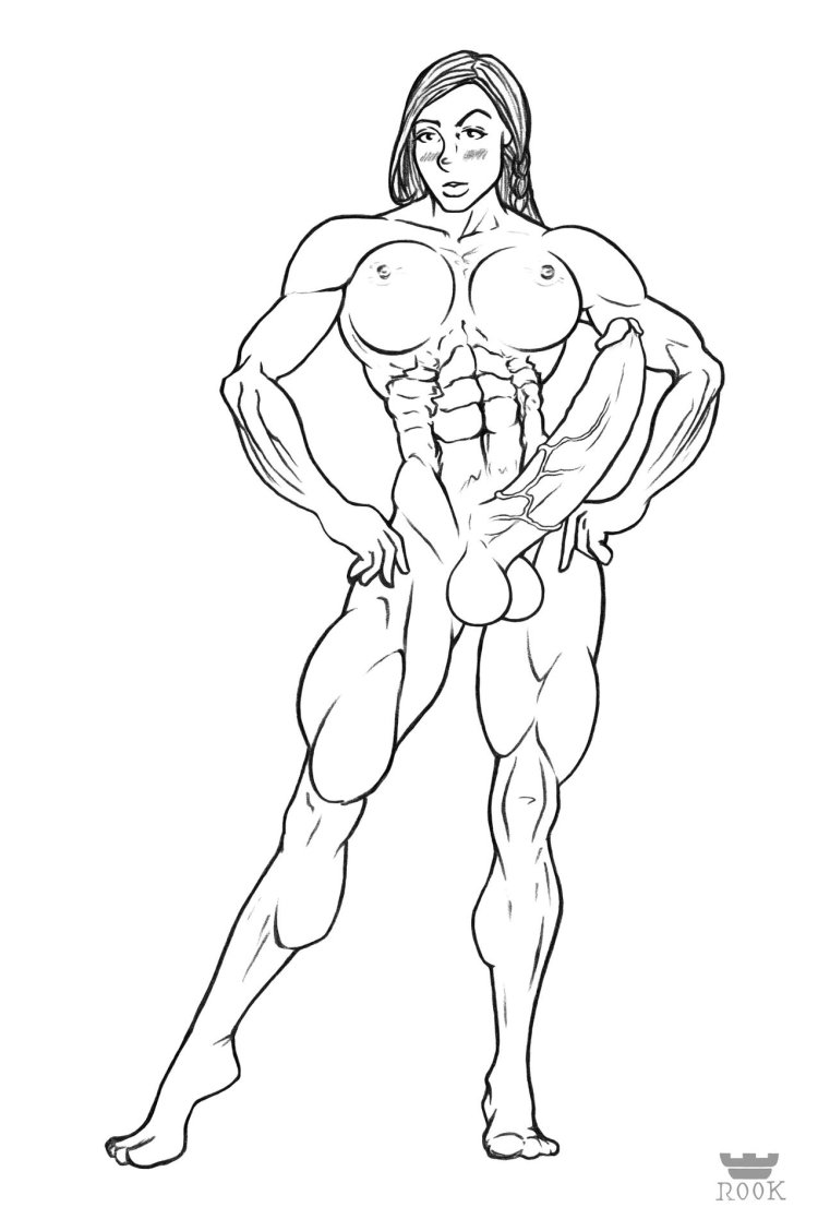 Muscular women Hentai