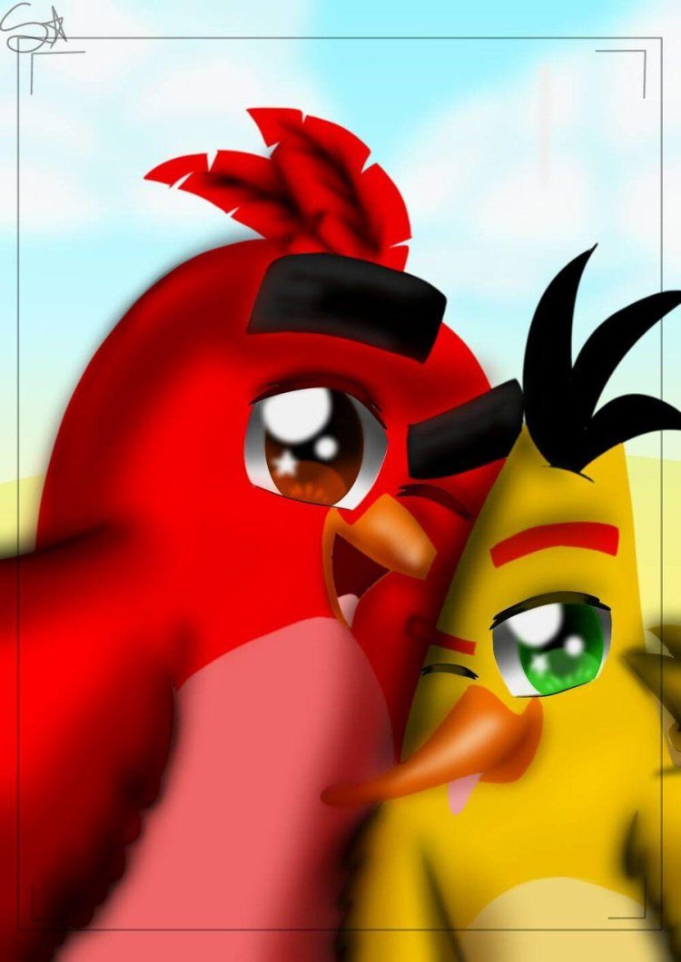 Engry Berdz Stella and Chuck Red