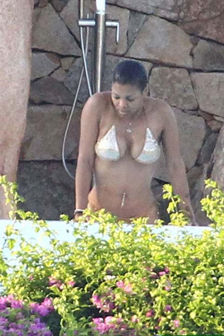 Janet Jackson in a swimsuit