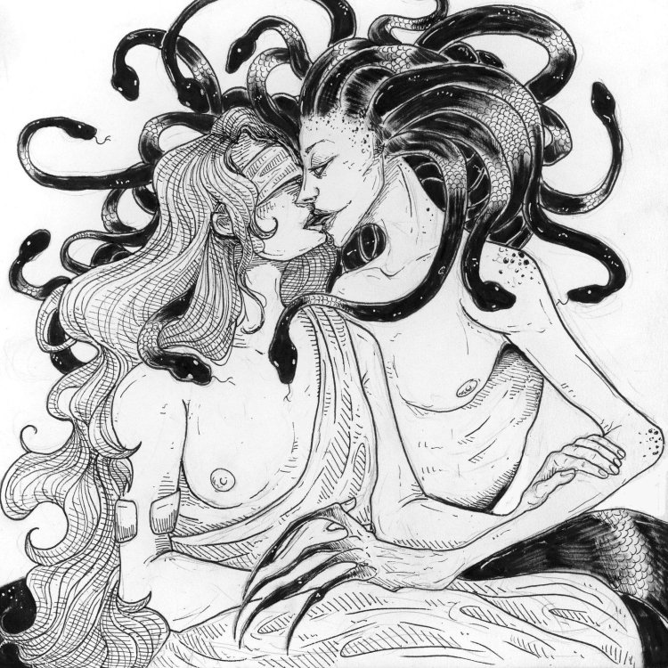 Medusa Gorgon Erotic Arts