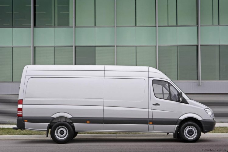 Mercedes Sprinter on the side