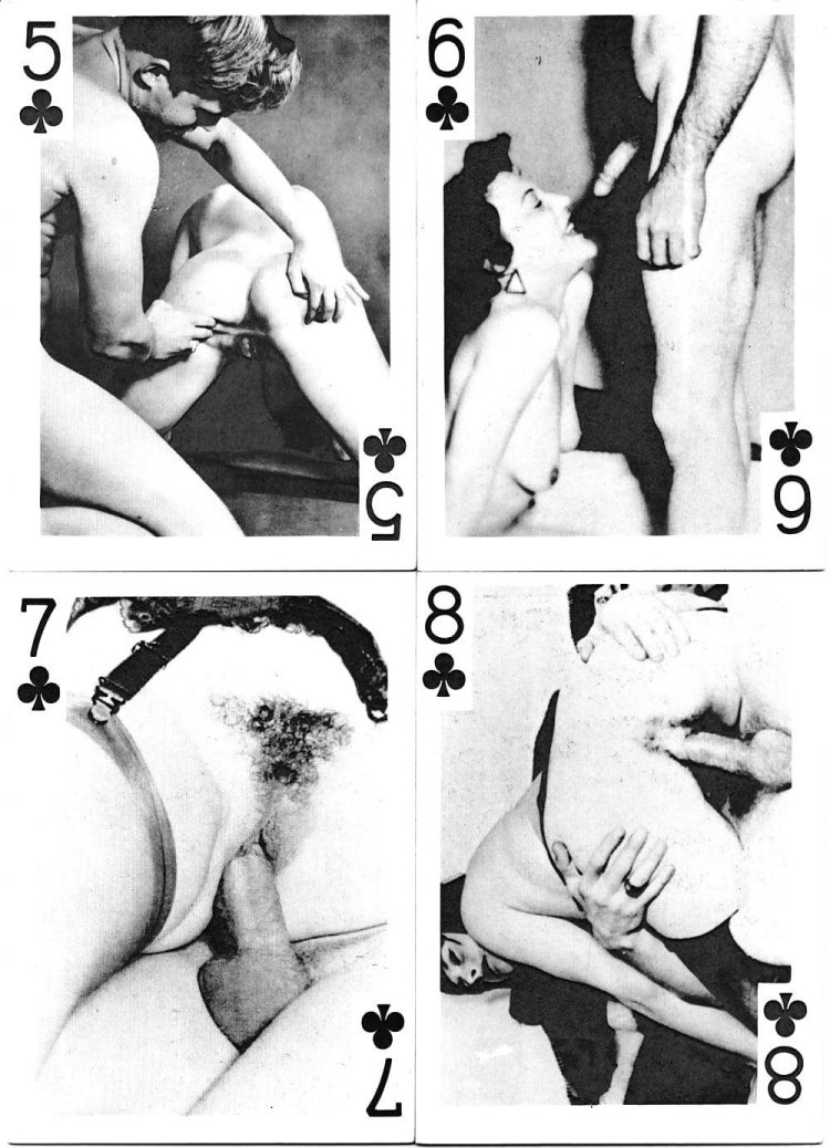 Black white playp Porn cards
