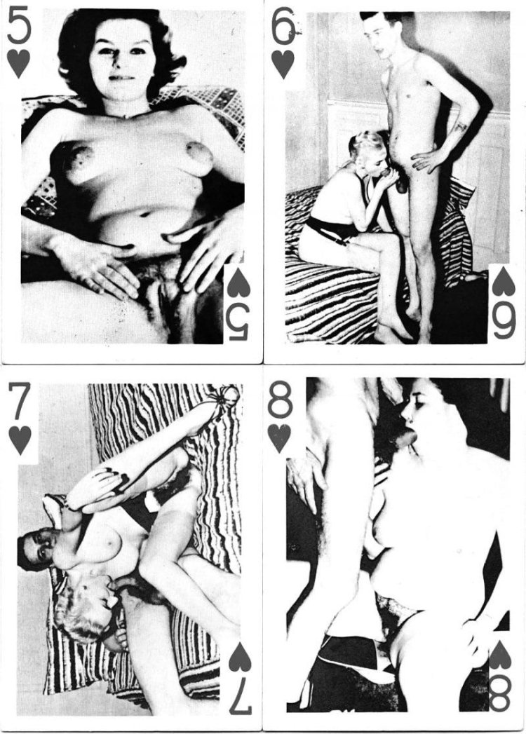 Soviet black white porn cards