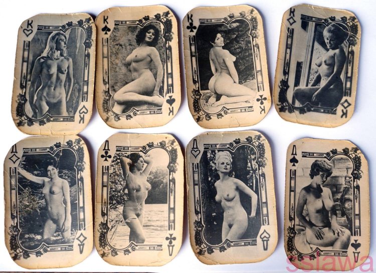 Erotic playing cards