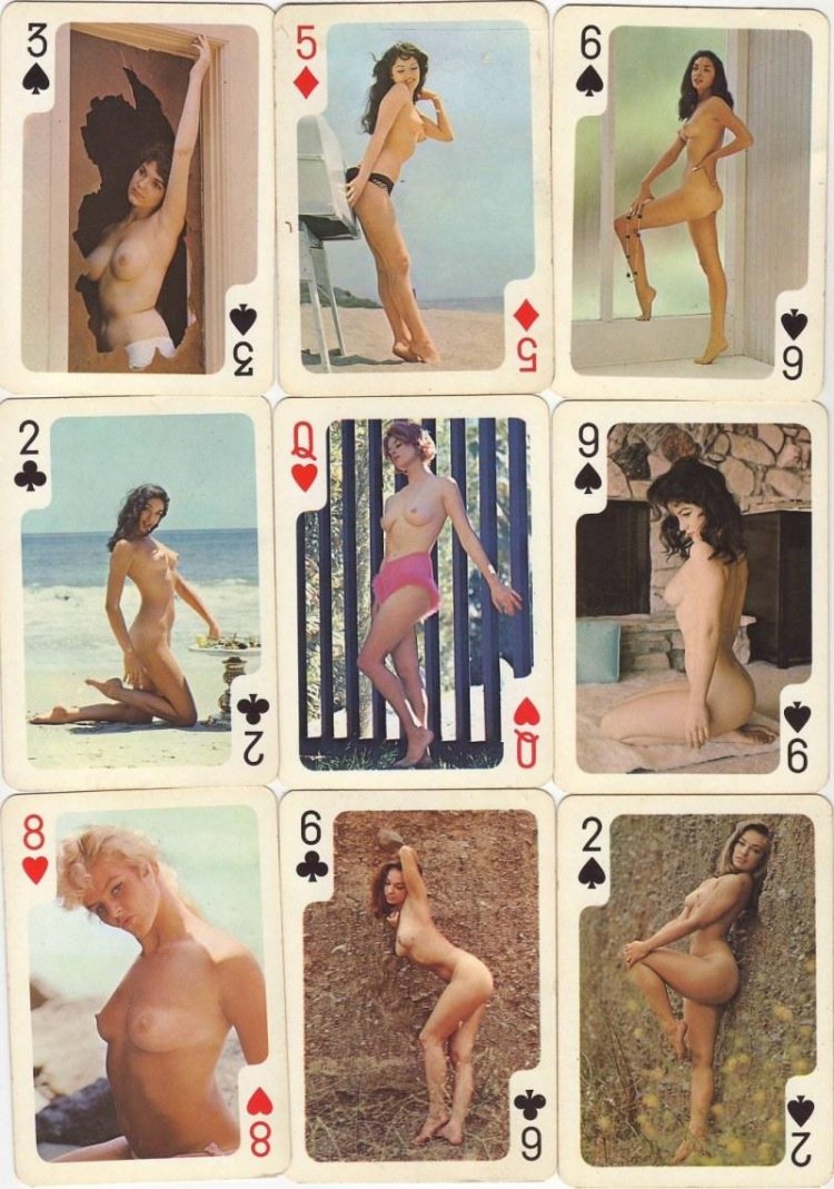 Erotic playing cards