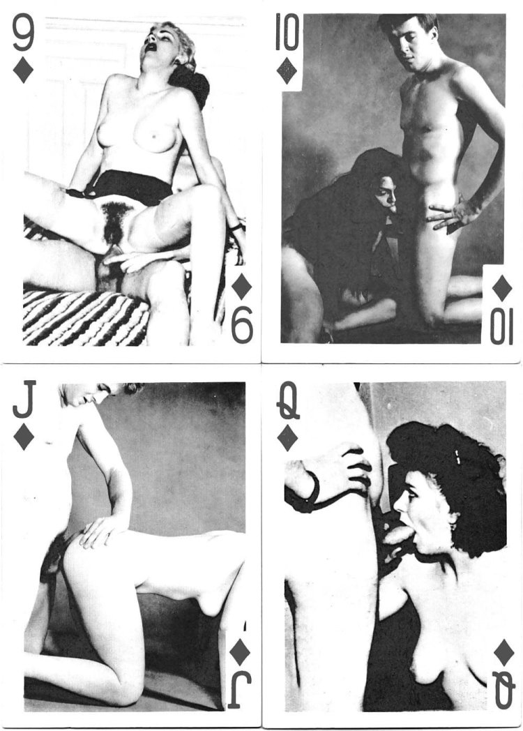Pornographic playing cards