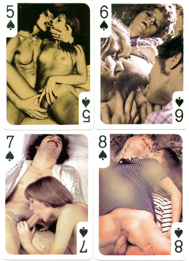 Pornographic playing cards