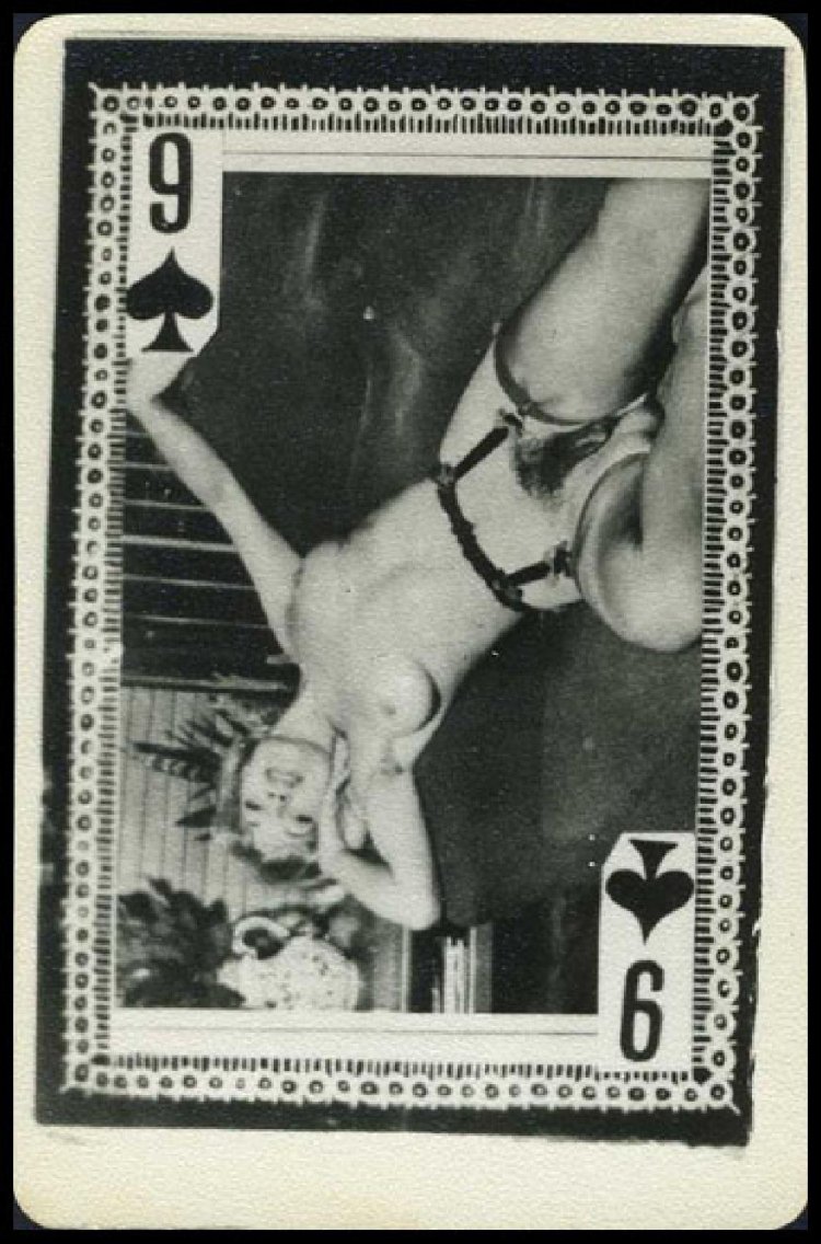 Pornographic playing cards