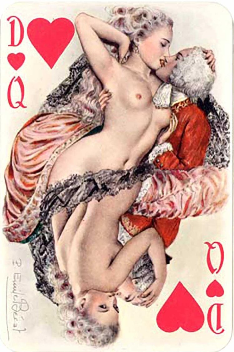 Pornographic playing cards