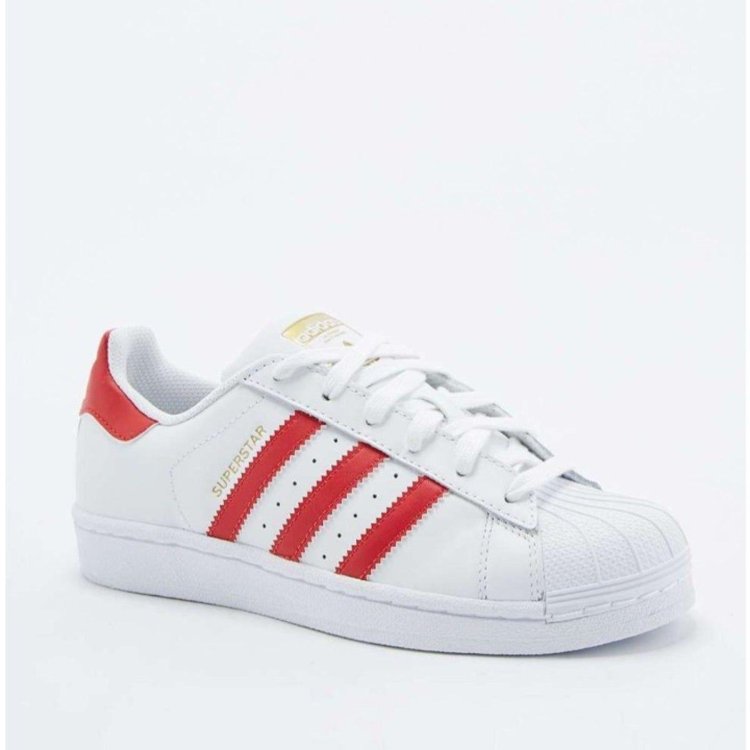 Adidas Superstar White Red