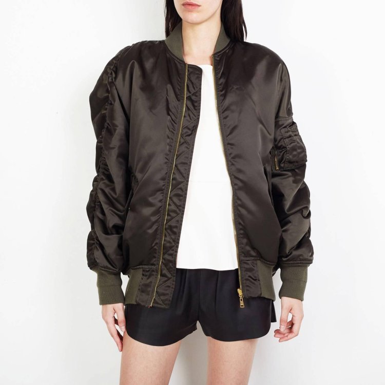 Leather bomber Balenciag