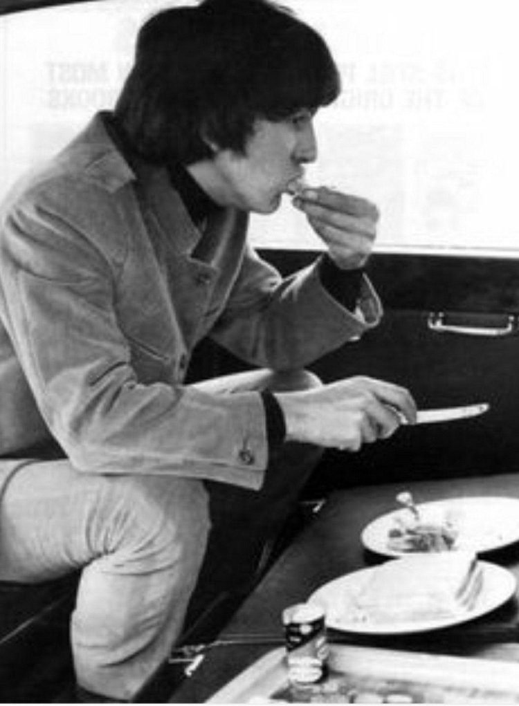 John Lennon and George Harrison