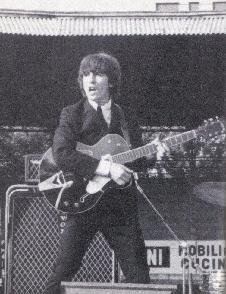 George Harrison at a concert