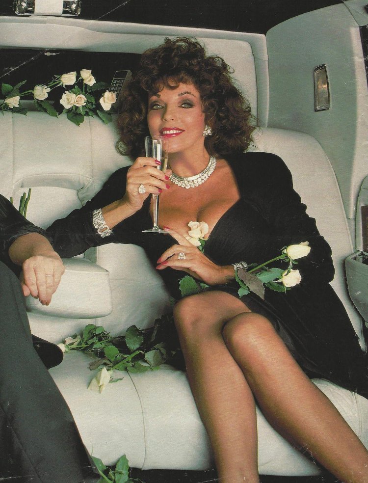 Joan Collins in his youth