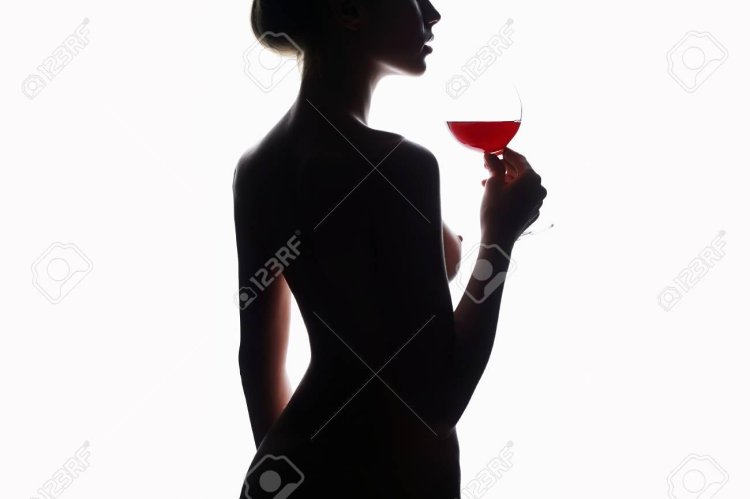 Girl with wine