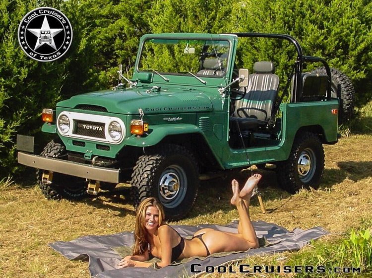 Funny photo lendar Cruiser and Girl