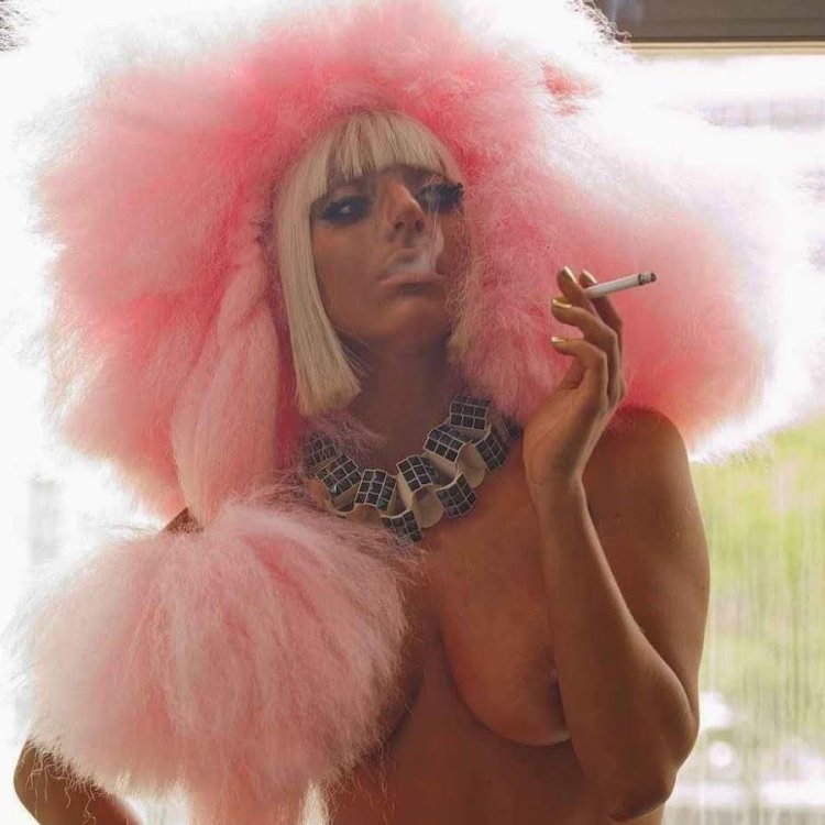 Lady Gaga Naked at a concert