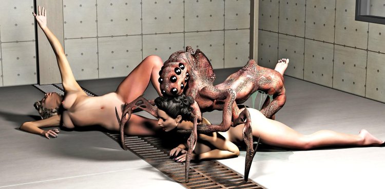 Erotic cartoons with monsters