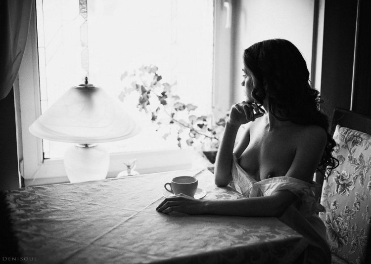 Morning coffee and tits nude