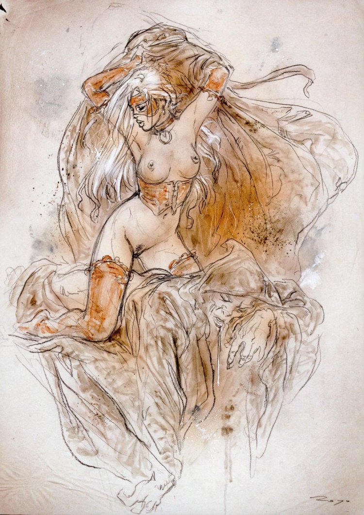 Erotic paintings by Luis Royo