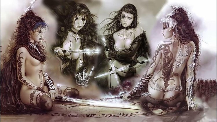 Erotic paintings by Luis Royo