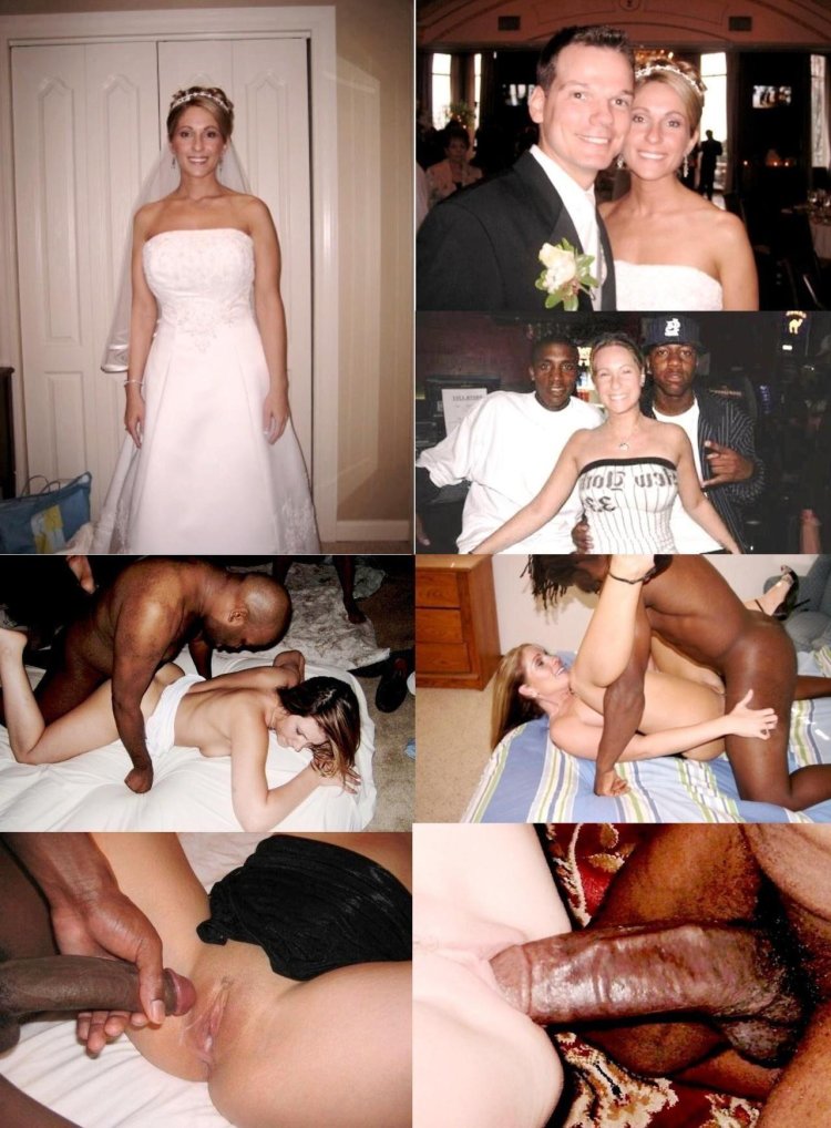 The bride is cheating with blacks