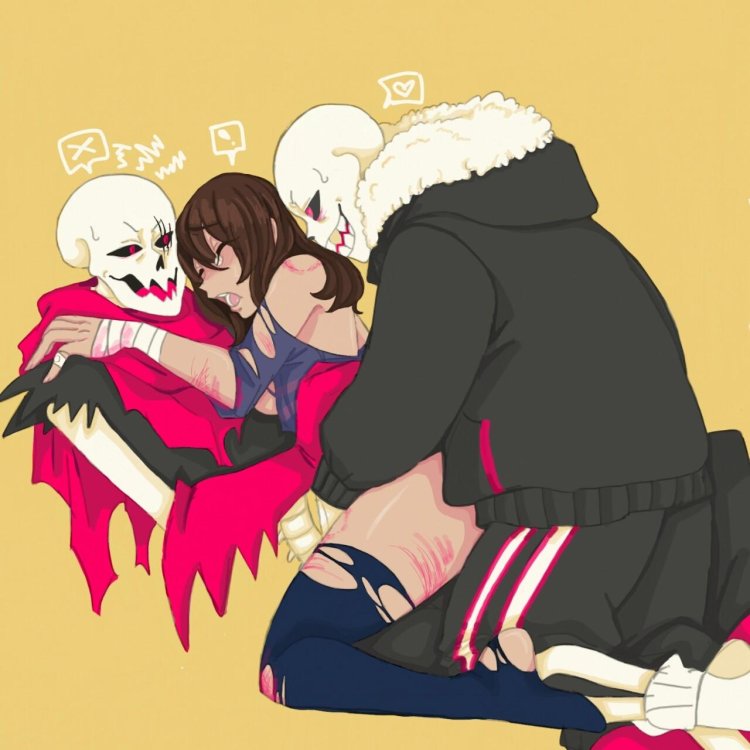 Fell Chara and Papyrus Hentai