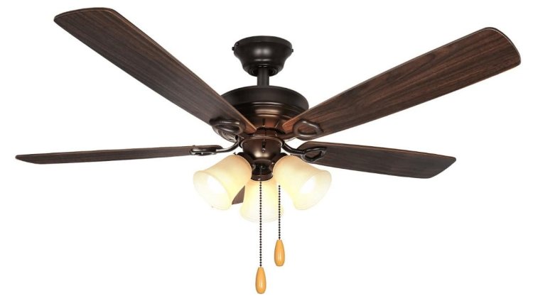 Caged Indoor Ceiling Fan with 5 Blade
